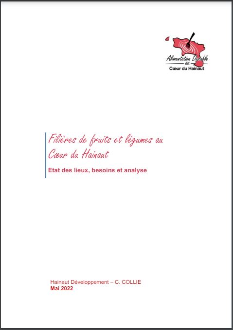 Filière de fruits et légumes - Etat des lieux Filière de fruits et légumes - Etat des lieux