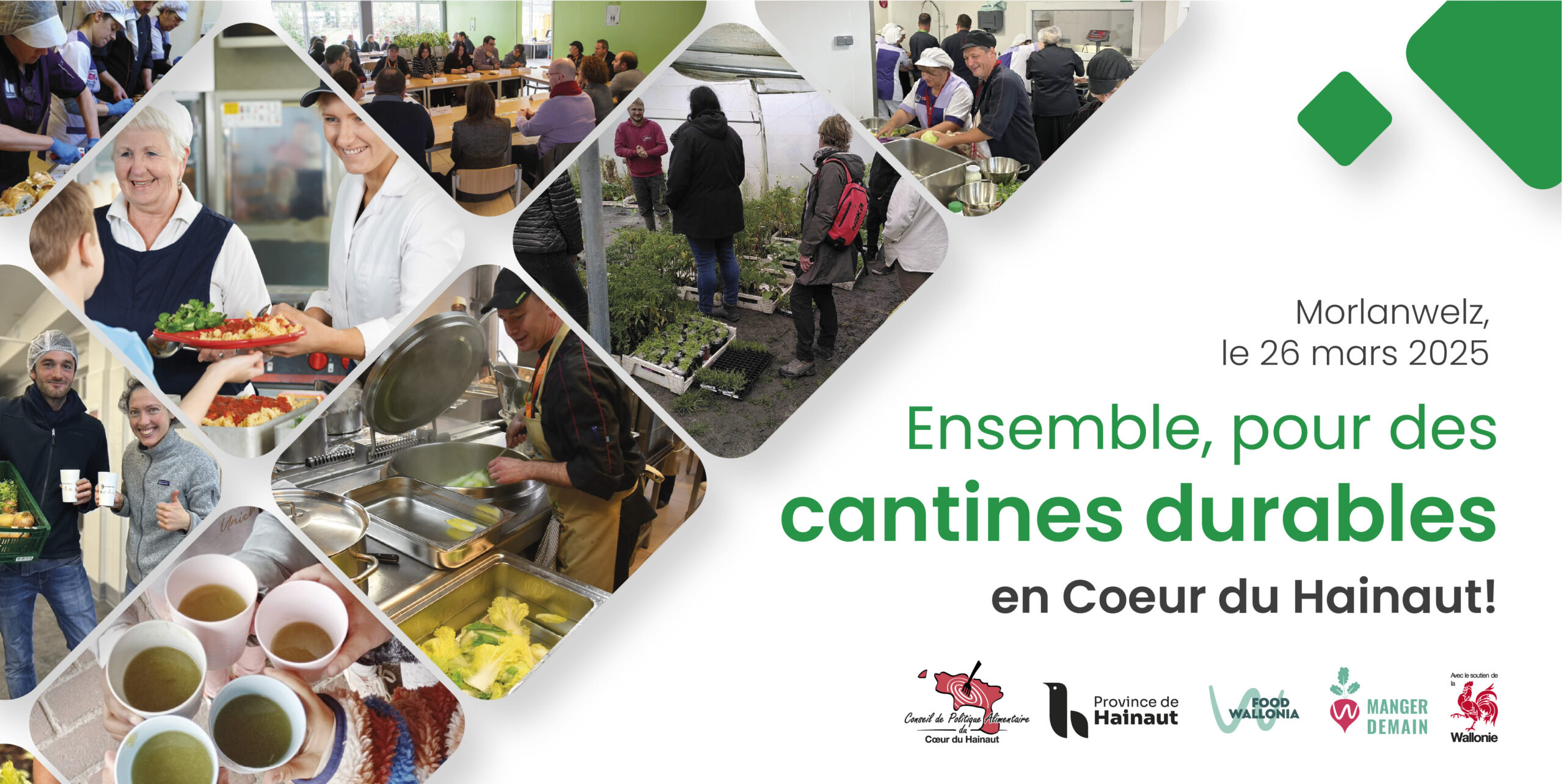 Ensemble, pour des cantines durables en Cœur du Hainaut!